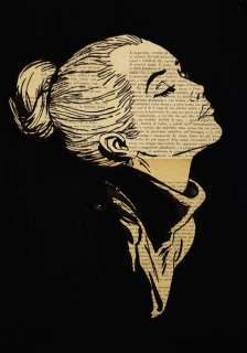 Boriani, Andrea | Boriani, Andrea - Eva Kant - Original drawing - su pagine di un libro del 1851 | Catawiki