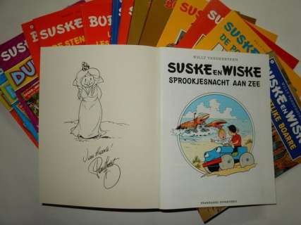 Willy Vandersteen / Paul Geerts + Studio | Suske en Wiske - Lot 1 van 15 reclame-albums - Met 15 opdrachttekeningen door Paul Geerts - Broché - EO - (1989/2009) | Catawiki