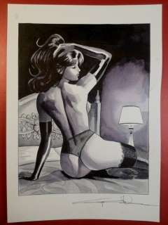 Giuseppe Candita | G. Candita - illustrazione originale "Modesty Blaise " - Page volante - Exemplaire unique | Catawiki