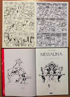 Jean-Yves Mitton | Messalina 1 - Mitton - Original page (p.30) + Sketched page + Original illustration in book 1 - Exemplaire unique - (2015) | Catawiki