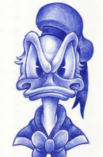 Joan Vizcarra | Donald Duck Portrait - Original Drawing - Joan Vizcarra - Pen Art - Original Artwork | Catawiki