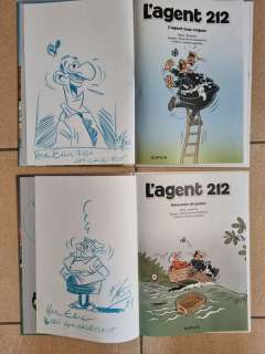 Kox | Agent 212 T29 + T30 - avec 2 dédicaces - Cartonné - EO - (2016/2020) | Catawiki