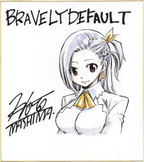 Hiro Mashima Hand-Drawn Color Shikishi Bravely Default | Mandarake (Big Web)