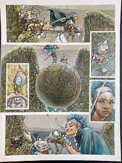 Massimiliano Frezzato | I Custodi del Maser - Massimiliano Frezzato - Tavola Originale "La Cima del Mondo" - Page volante - Exemplaire unique | Catawiki