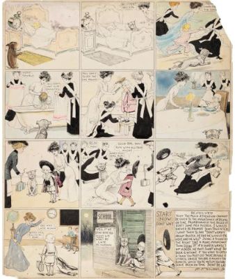 Richard Felton Outcault | Buster Brown Partial Sunday (c. 1910s) | Galerie 9ème Art