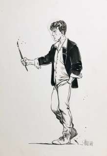 Massimiliano Frezzato | Massimiliano Frezzato / Dylan Dog / Illustrazione originale a inchiostro - (1995) | Catawiki