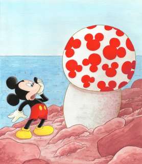 Jordi Juan | The Adventures of Mickey: The Shooting Star - Tribute To Hergé (The Adventures of Tintin: L’Étoile - Original Painting - Jordi Juan Pujol - Signed - Watercolor Art - Original Artwork | Catawiki