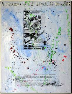 Korb, Stéphane  (1954) | KORB, Stéphane Tableau sur chassis " Le secret de Superman l’imposteur" | Estim Nation