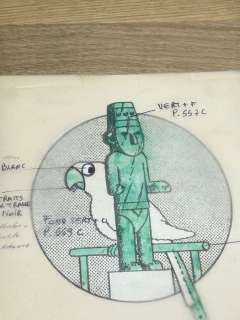 Studios Hergé | Tintin - Dessin original pour décor de vaisselle | Catawiki