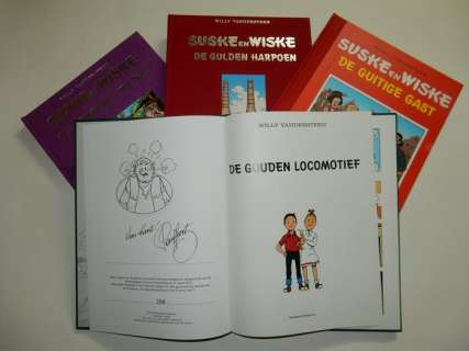 Willy Vandersteen / Paul Geerts + Studio | Suske en Wiske - Lot van 4 luxe albums - Met 4 opdrachttekeningen Paul Geerts en Eugeen Goossens - Cartonné - EO - (2004/2012) | Catawiki