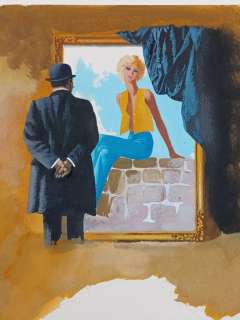 Karel Thole | Karel Thole - Originale di Copertina "Agatha Christie: Poirot, Il Ritratto di Elsa Greer" - Exemplaire unique - (1988) | Catawiki