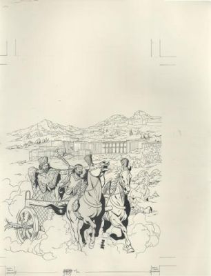 Gilles Chaillet | Illustration, histoire de l’Iran | Galerie 9ème Art