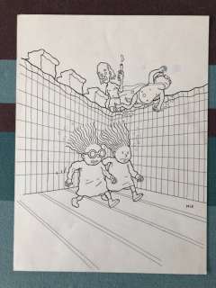 Nix | Nix - Originele tekening - Cover - Kinky & Cosy - Spoel mij uit a.u.b. - (2003) | Catawiki