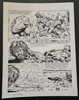 Derib | Derib - Planche originale - L’homme qui voulait s’endormir à l’ombre - (1986) | Catawiki