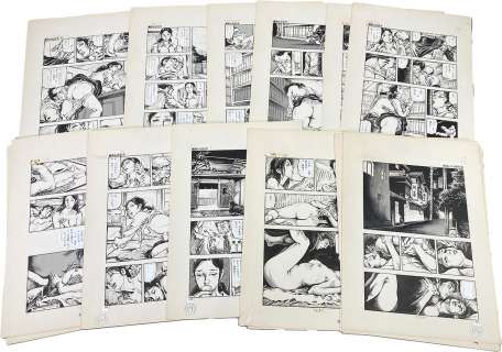 Shiro Kasama Hand-Drawn Manuscript "Mitsu no Dripping" 24 pages in total | Mandarake (Big Web)