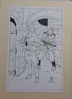 Eric Heuvel - Heuvel, Eric - Originele tekening - January Jones - 25 jaar - gepubliceerd