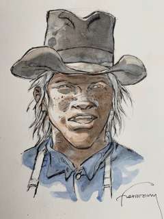 Hermann | Hermann - Dessin original couleur - Duke | Catawiki