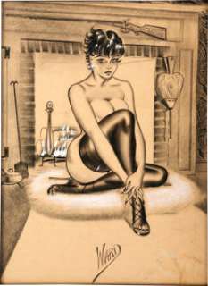 Bill Ward Humorama/ The Wonderful World of Bill Ward: King of the Glamour Girls Cover Cartoon Original Art -