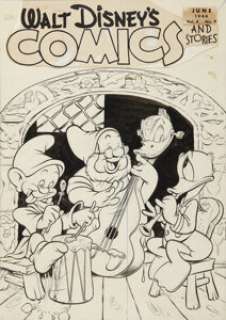 Walt Kelly Walt Disney’s Comics and Stories #45 Cover Original Art (Dell, 1944). This incredible cover, - | Heritage