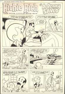 Richie Rich- in A Penny Saved -Original 5 pg Story (unknown date) | Russ Cochran