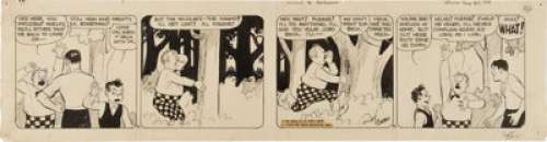 Roy Crane Wash Tubbs and Captain Easy Daily Comic Strip Original Art dated 8-30-34 (NEA Service, 1934). Here‘s a -