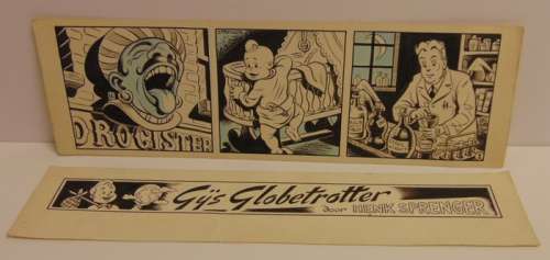 Sprenger, Henk | Sprenger, Henk - 2 Originele strook - Gijs Globetrotter - (1952) | Catawiki