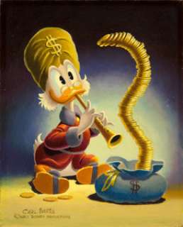 Carl Barks The Old Money Magician Uncle Scrooge Painting Original Art (1975). Who can deny that Uncle -