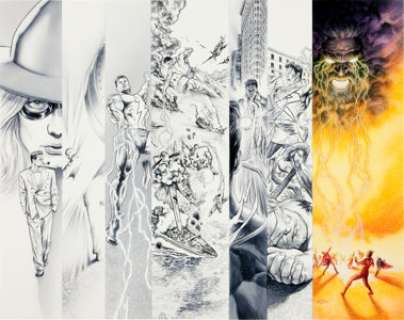 Doug Klauba and Alex Ross Project Superpowers: Chapter Two "The Origin of Samson" Double-Page Spread -