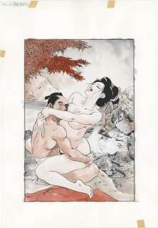 Ken Tsukikage Hand-drawn color (for 2 colors) illustration (main line copy) "Arabesque tea ceremony utensil" | Mandarake (Big Web)