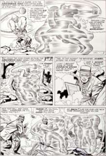 Jack Kirby and Chic Stone Journey Into Mystery #114 Thor vs. Absorbing Man Page 9 Original Art (Marvel, 1965). The -