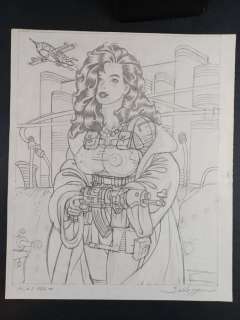 Roberto Baldazzini | Roberto Baldazzini - Illustrazione Originale "Ines 024 m" - Firmata - Page volante - Exemplaire unique | Catawiki