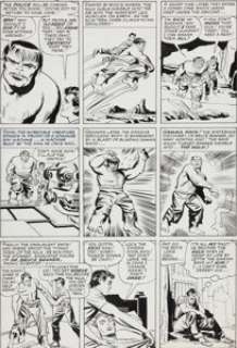 Jack Kirby and Paul Reinman The Avengers #3 Incredible Hulk Page 6 Original Art (Marvel, 1964). By the third issue - | Heritage