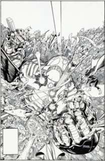 George Perez Crisis on Infinite Earths #12 Cover Original Art (DC, 1986). Only an artist of George Perez’s caliber - | Heritage