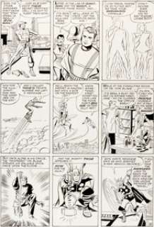 Jack Kirby and Paul Reinman Avengers #3 Page 8 Original Art (Marvel, 1964). From the dawn of the Marvel Age comes - | Heritage