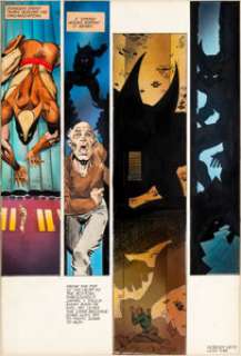 Frank Miller, Joe Rubinstein, and Steve Oliff Wolverine Limited Series #4 Hand-Painted Page Original Art (Marvel, -