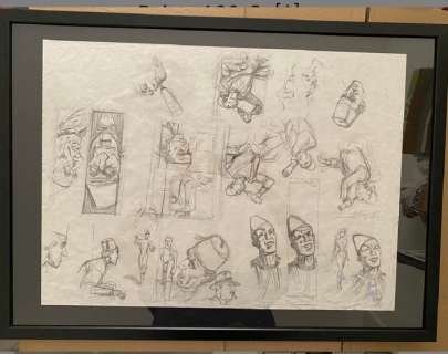 Charles, Jean-François | Charles, Jean-François - Crayonné original - Fox T3 - Raïs el Djemat - (1993) | Catawiki