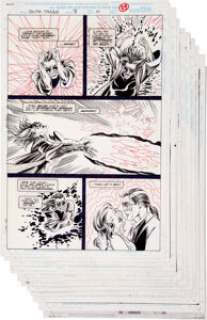 Marie Severin and Peter Gross Doctor Strange, Sorcerer Supreme Partial Story Original Art Group of 11 -