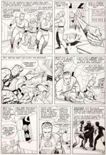 Jack Kirby and Chic Stone Fantastic Four #31 "The Mad Menace of the Macabre Mole Man!" Page 6 -
