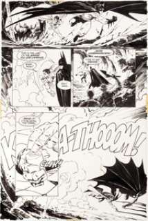 Bernie Wrightson Batman: The Cult #3 Page 25 Original Art (DC, 1988). Robin (Jason Todd) helps Batman escape -