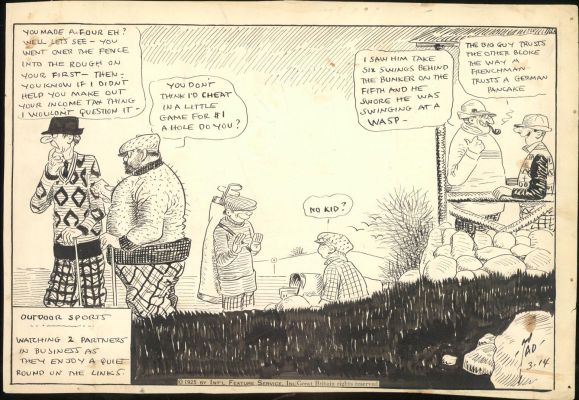 Dorgan-Outdoor Sports-Original Art (1925) | Russ Cochran