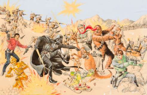 John Severin Cracked #173 "The Empire Strikes Back" Cover/Pullout Poster Original Art (Major -