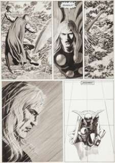 John Bolton Bizarre Adventures #32 "Sea of Destiny" Page 16 Thor Original Art (Marvel, 1983). From -