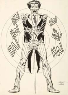 Carmine Infantino and Murphy Anderson - Joker Poster Illustration Original Art (DC, 1966). Ha! Ho! Ha! In - | Heritage
