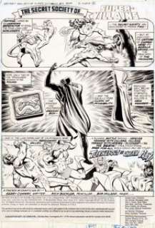 Rich Buckler and Bob McLeod Secret Society of Super-Villains #9 Page 1 Original Art (DC, 1977). The Creeper -