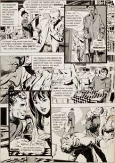 Neal Adams Eerie #9 Story Page 2 Original Art (Warren Publishing, 1967). From Archie Goodwin‘s unnerving -