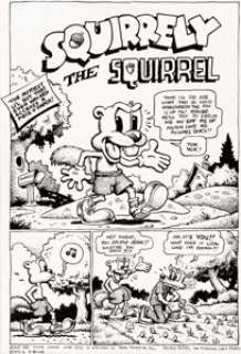 Robert Crumb Black and White Comics One-Shot Complete 4-Page Story Original Art (Apex Novelties, 1973). - | Heritage