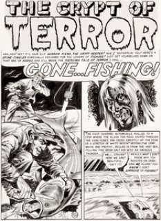 Jack Davis Vault of Horror #22 Complete 6-Page Story Original Art (EC, 1951-52).... (Total: 6 Original Art) | Heritage