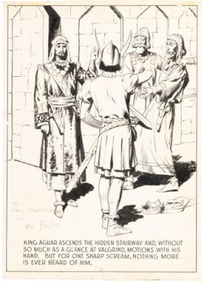 Harold Foster | Prince Valiant, case de Sunday Comic Strip (King Features Syndicate, c. 1940s) | Galerie 9ème Art