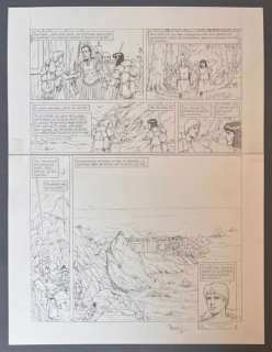 Ferry | Ferry - Planche originale crayonnée - Alix T28 - La Cité engloutie - (2009) | Catawiki