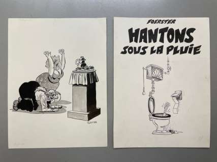 Foerster, Philippe | Foerster, Philippe - 2x Dessin original | Catawiki